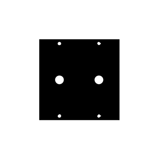 1-4X2 - Middle Atlantic - UCP Module with Two 14 Inch Punchouts