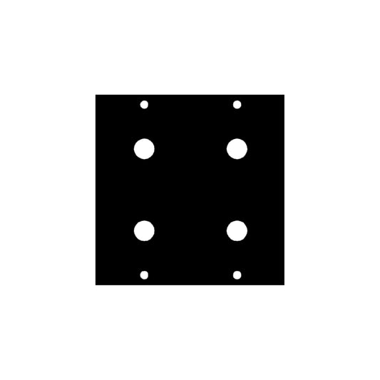 1-4X4 - Middle Atlantic - UCP Module with Four 14 Inch Punchouts