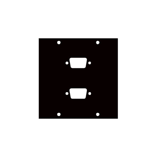 2DB9 - Middle Atlantic - UCP Module with Two DB9 Punchouts