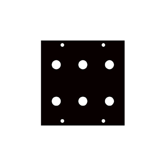 3-8X6 - Middle Atlantic - UCP Module with Six 38 Inch Punchouts