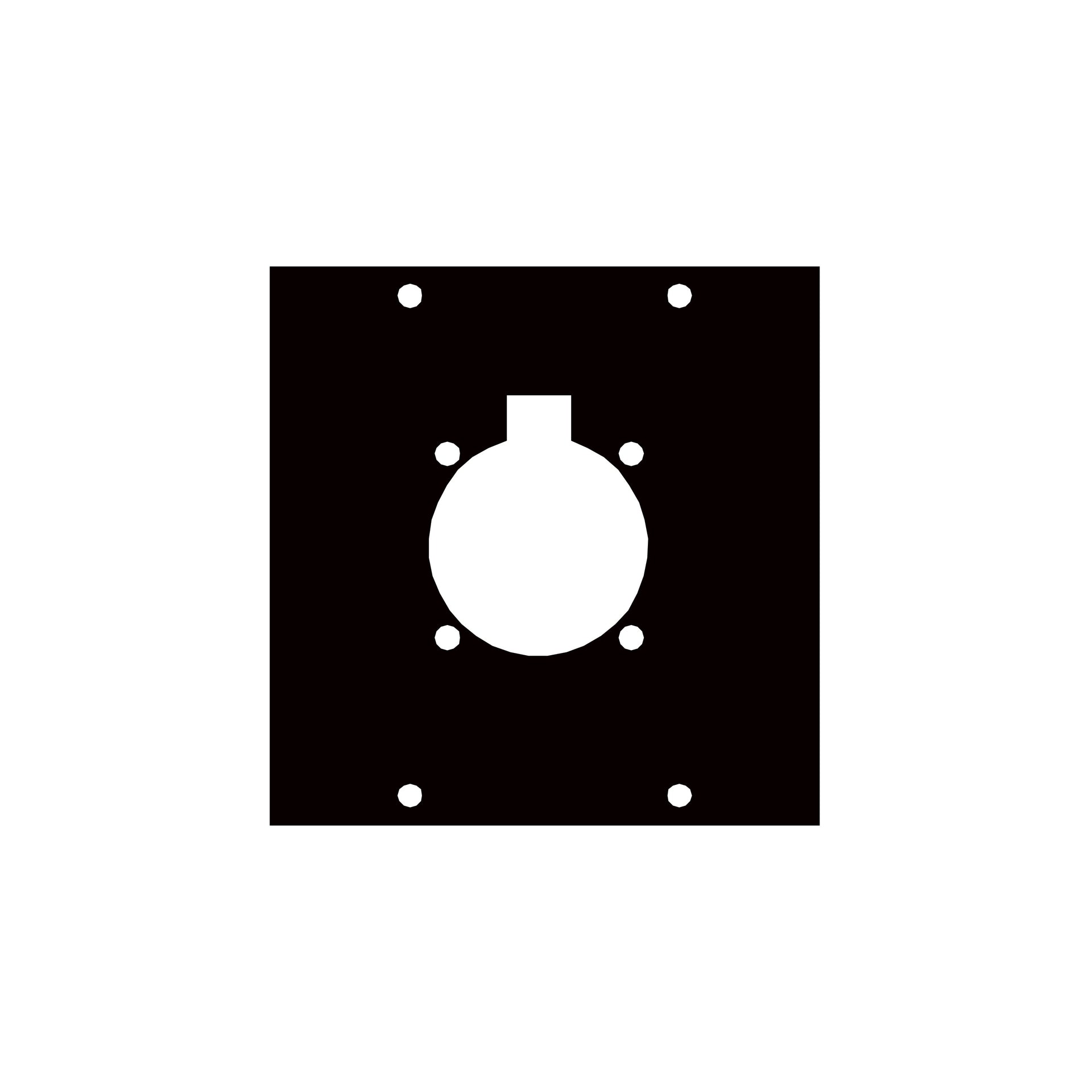 4SC1 - Middle Atlantic - UCP Module withoutne Circular Flange Punchouts