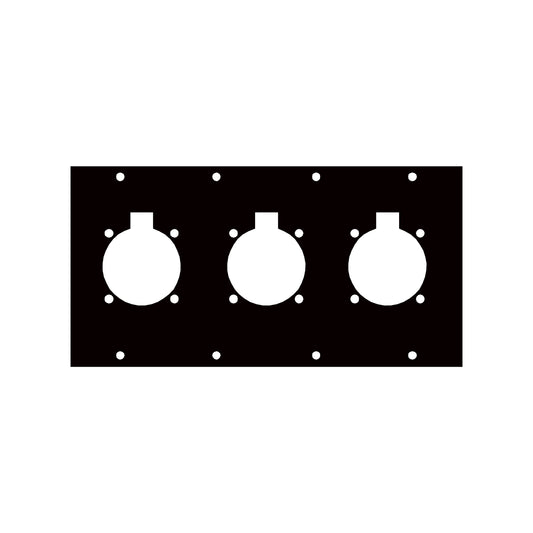 4SC3 - Middle Atlantic - UCP Module with Three Circular Flange Punchouts