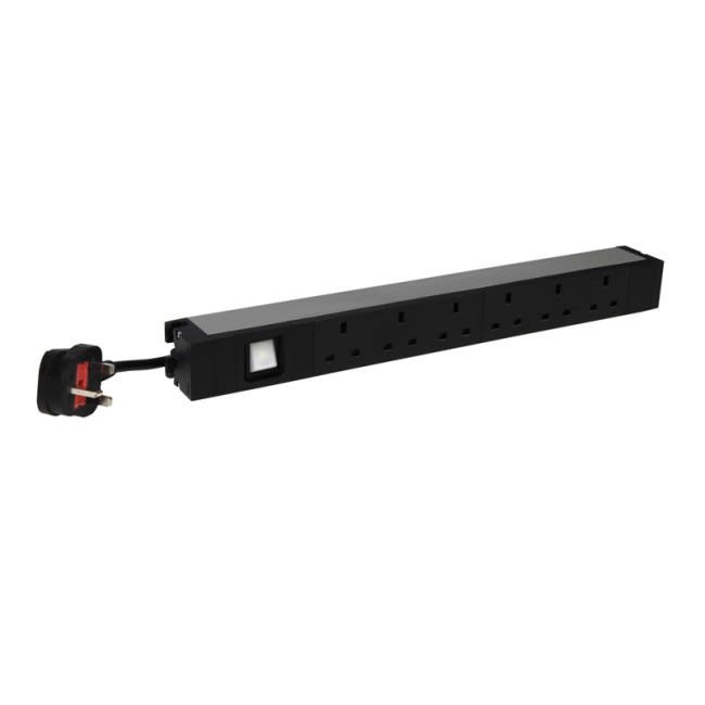 19 Inch PDU LCS³ - 1 U - 6 Outlets X 2P+E - British Standard - 1 Luminous Switch