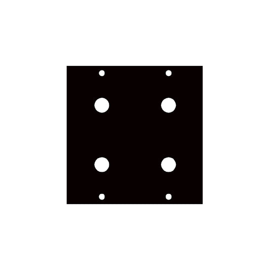 7-16X4 - Middle Atlantic - UCP Module with Four 716 Inch Punchouts