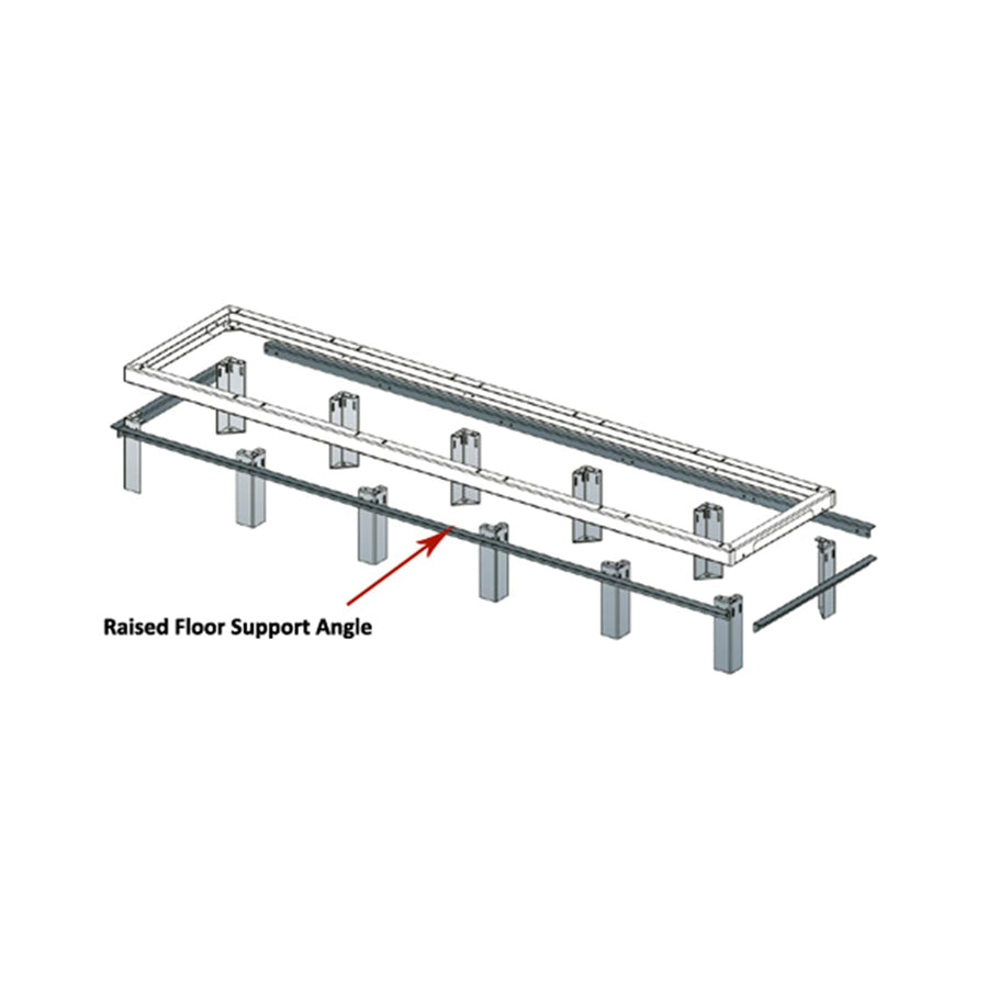 Support Angles, 3 Bay, 36-42 Inch Deep x 27 Inches Wide SNE Racks