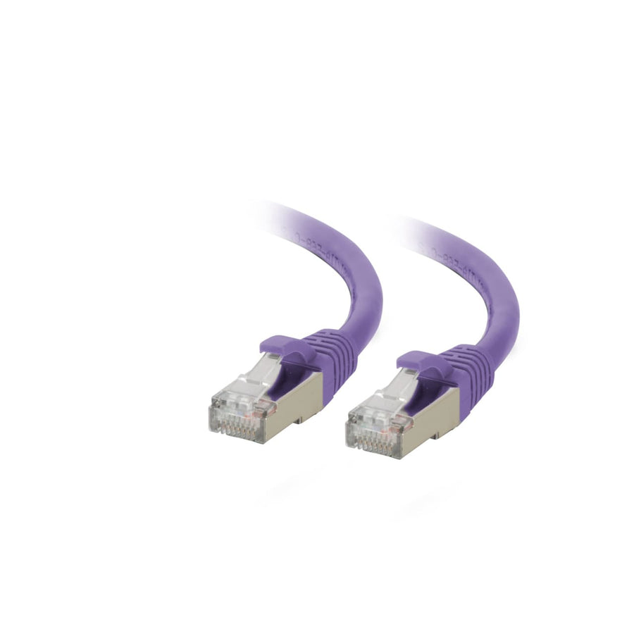 7ft (2.1m) Cat6A Snagless Shielded (STP) Ethernet Network Patch Cable - Purple