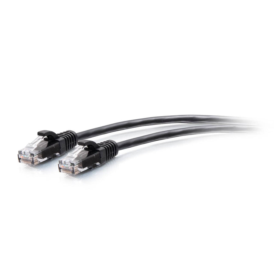 1ft (0.3m) Cat6a Snagless Unshielded (UTP) Slim Ethernet Patch Cable - Black