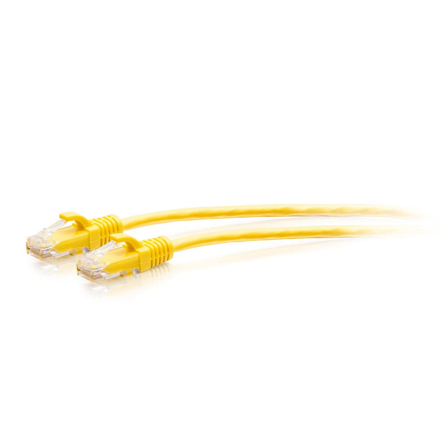 3ft (0.9m) Cat6a Snagless Unshielded (UTP) Slim Ethernet Patch Cable - Yellow