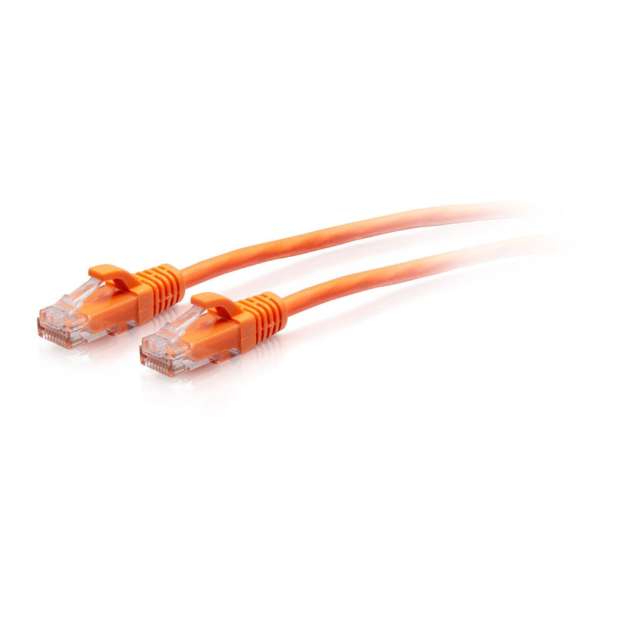 5ft (1.5m) Cat6a Snagless Unshielded (UTP) Slim Ethernet Patch Cable - Orange