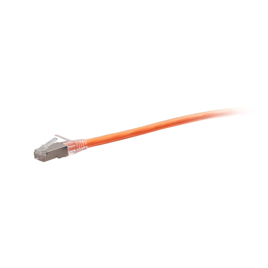 1ft (0.3m) TAA-Compliant F-Series Cat6a Snagless Shielded (STP) Network Cable - Orange