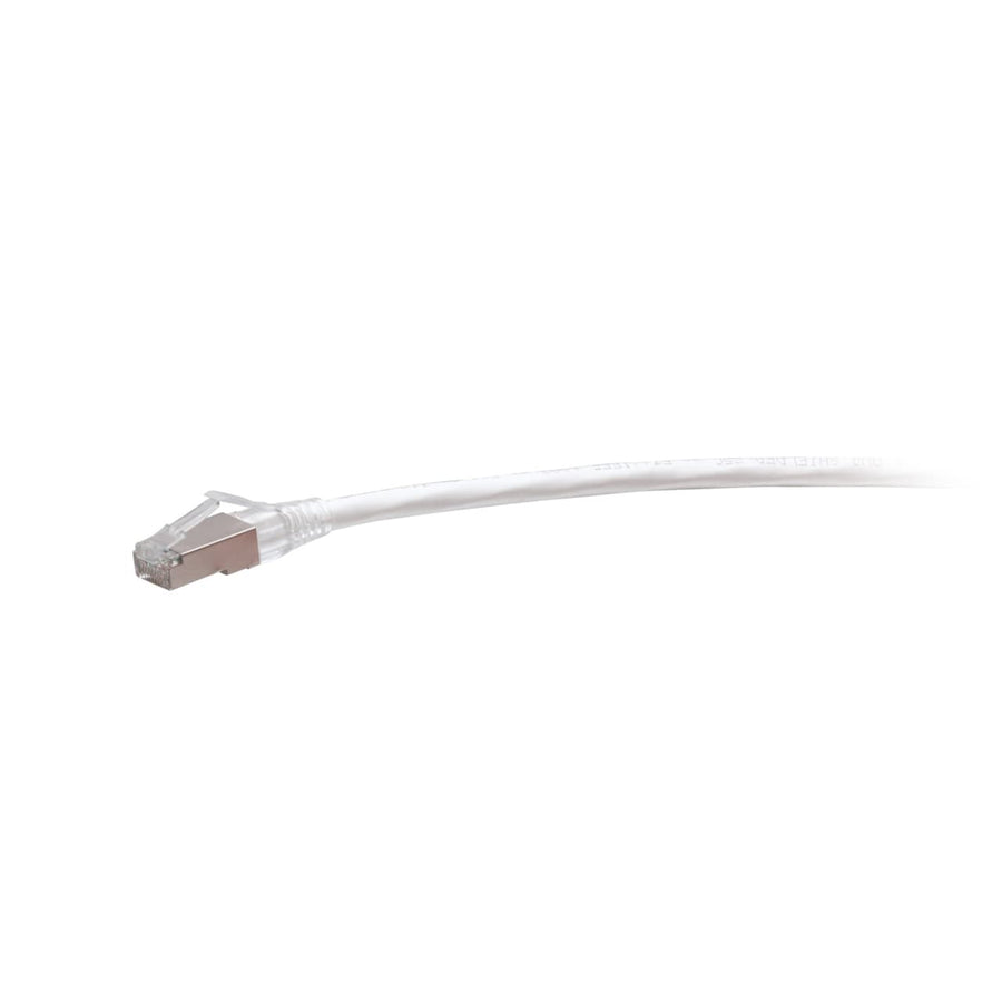 1ft (0.3m) TAA-Compliant F-Series Cat6a Snagless Shielded (STP) Network Cable - White