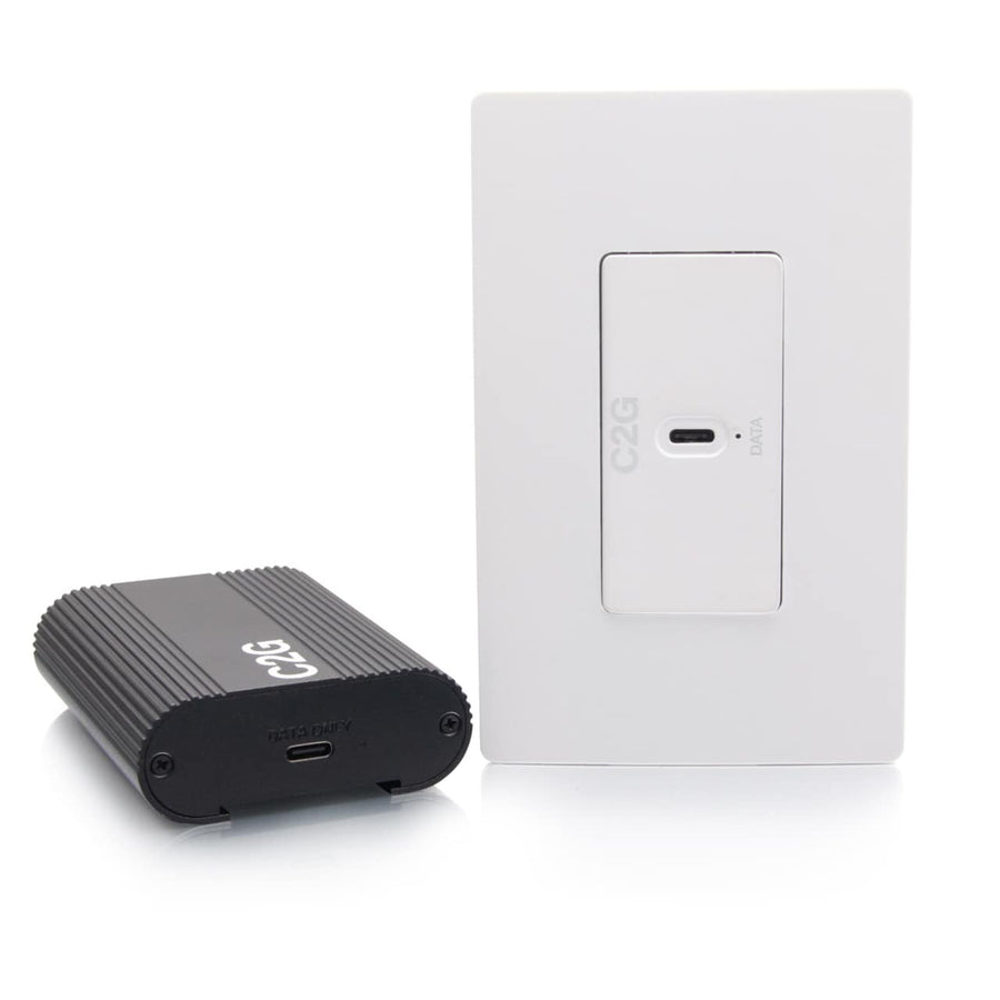 Superbooster® USB Camera Extender Over Cat Single Gang Wall Plate to Box Kit