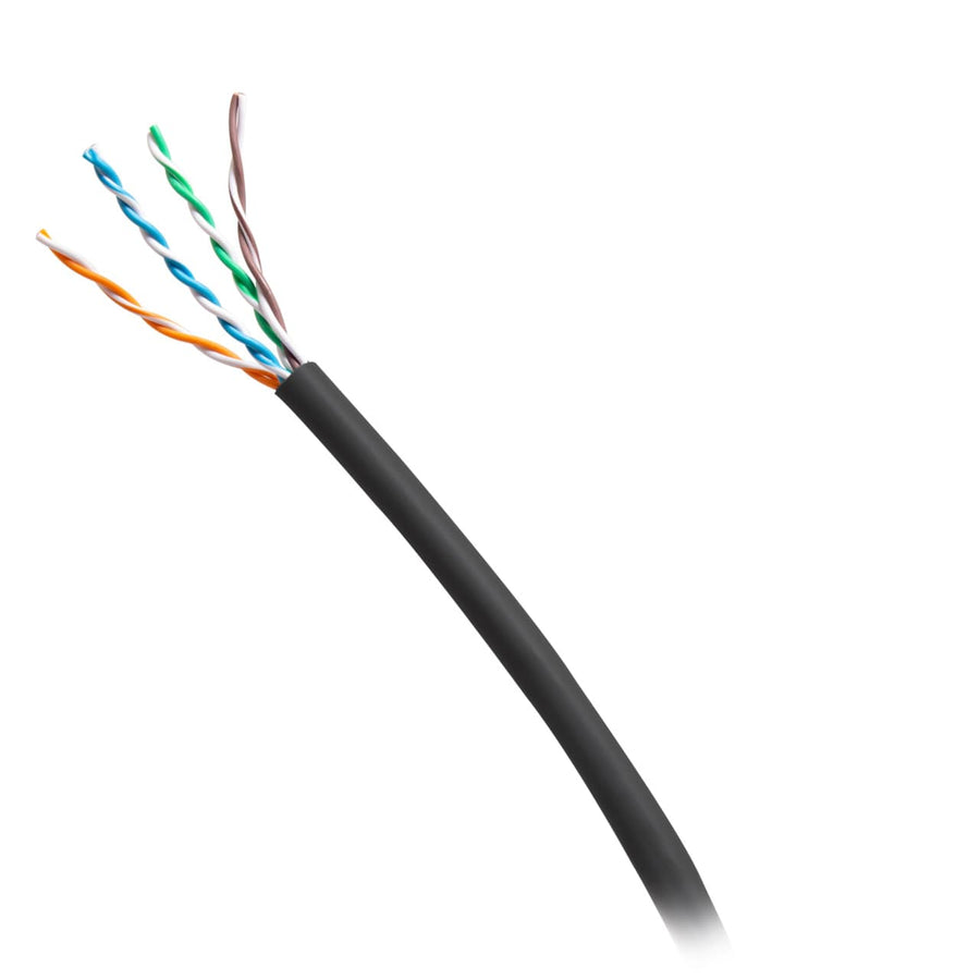 1000ft (304.8m) TAA-Compliant Cat6 Bulk Unshielded (UTP) Ethernet Network Cable with Solid Conductors-Riser CMR-Rated - Black