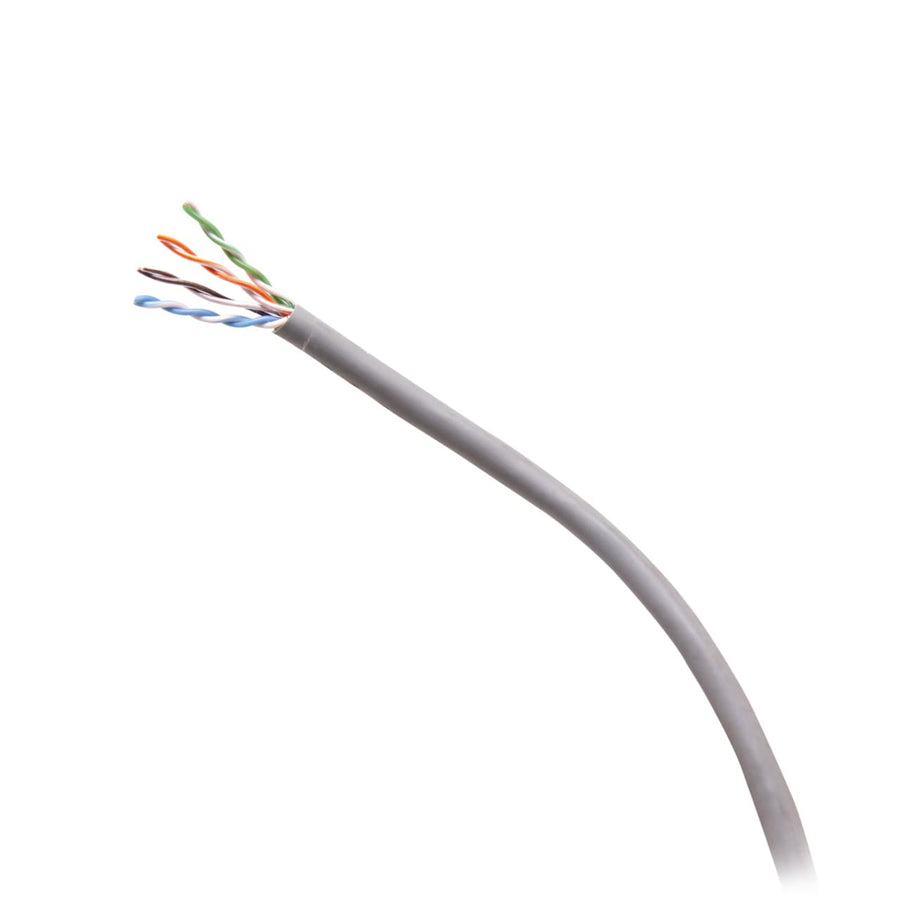 1000ft (304.8m) TAA-Compliant Cat6 Bulk Unshielded (UTP) Ethernet Network Cable with Solid Conductors-Plenum CMP-Rated - Gray