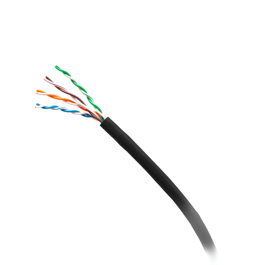 1000ft (304.8m) TAA-Compliant Cat6a Bulk Unshielded (UTP) Ethernet Network Cable with Solid Conductors-Plenum CMP-Rated - Black