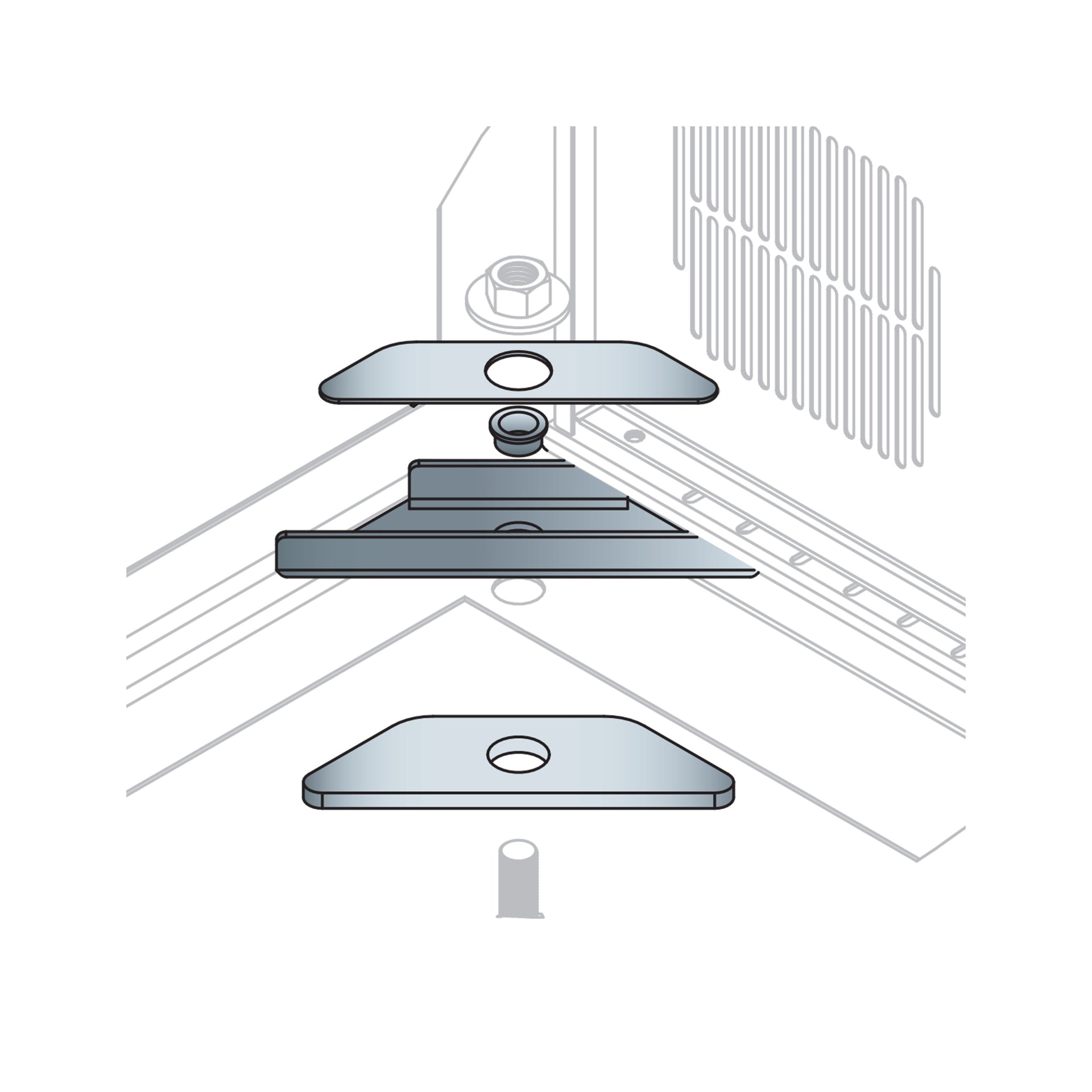BGR-ISO-Z4 - Middle Atlantic - Seismic Brackets for ISO BGR Racks