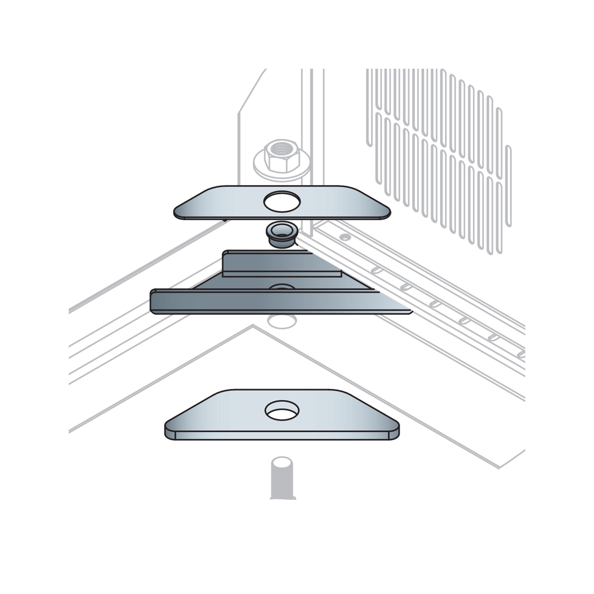 BGR-ISO-Z4 - Middle Atlantic - Seismic Brackets for ISO BGR Racks
