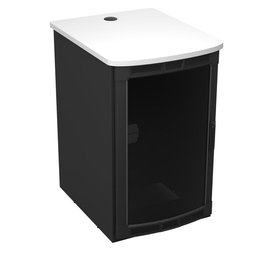 BGR-19SA27MDK-D8 - Middle Atlantic - BGR19SA27MDKD8 Rolling Presentation Rack with Designer White Top