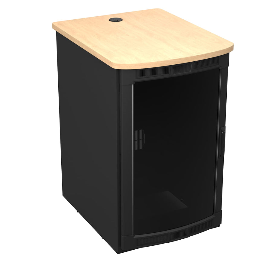 BGR-25SA27MDK-E1 Rolling Presentation Rack with Kensington Maple Top