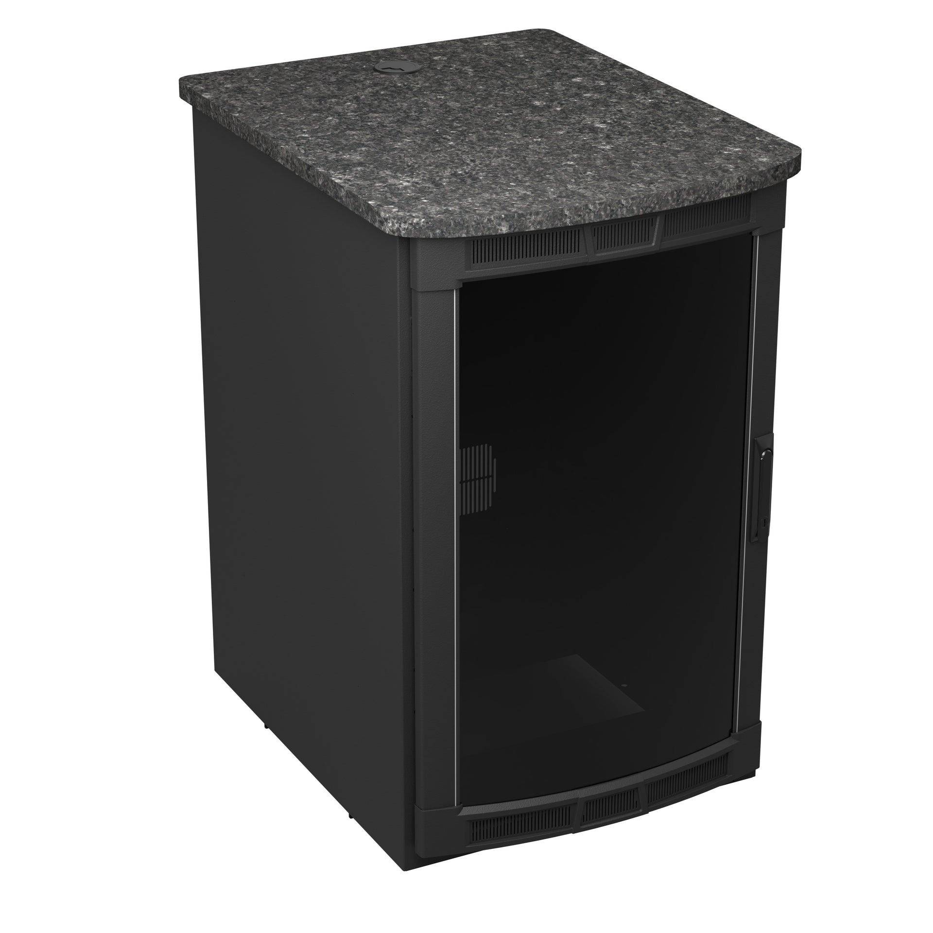 BGR-19SA27MDK-E2 - Middle Atlantic - BGR19SA27MDKE2 Rolling Presentation Rack with Midnight Stone Top
