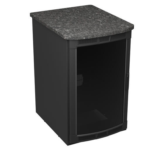 BGR-19SA27MDK-E2 - Middle Atlantic - BGR19SA27MDKE2 Rolling Presentation Rack with Midnight Stone Top
