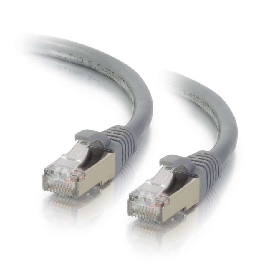 12ft (3.7m) Cat6a Snagless Shielded STP Ethernet Network Patch Cable - Gray