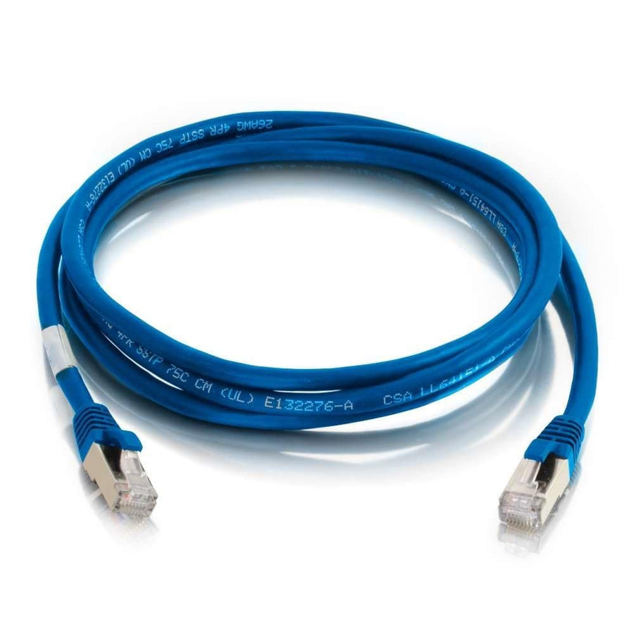6ft (1.8m) Cat6a Snagless Shielded STP Ethernet Network Patch Cable - Blue