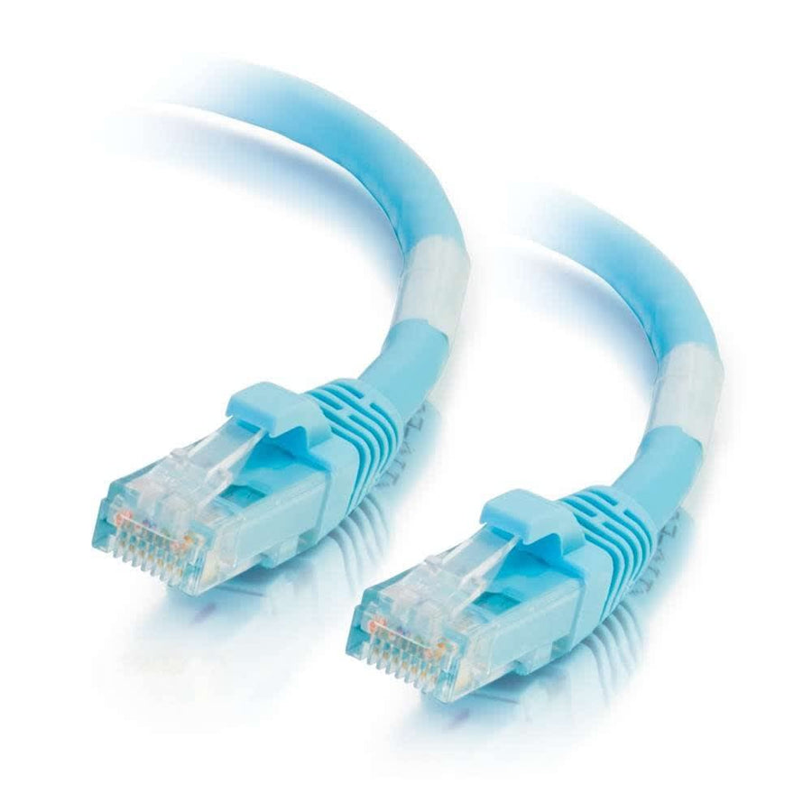 50ft (15.2m) Cat6a Snagless Unshielded UTP Ethernet Network Patch Cable - Aqua