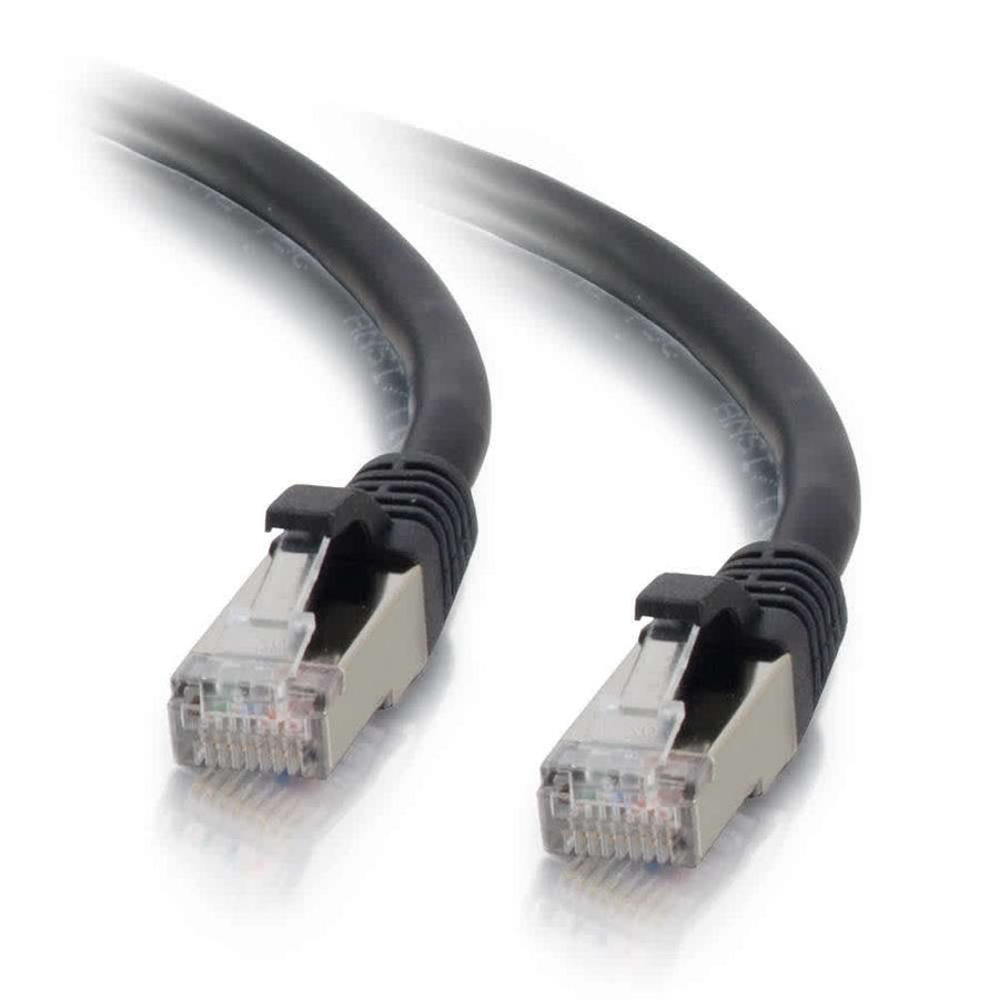 25ft (7.6m) Cat6 Snagless Shielded STP Ethernet Network Patch Cable - Black