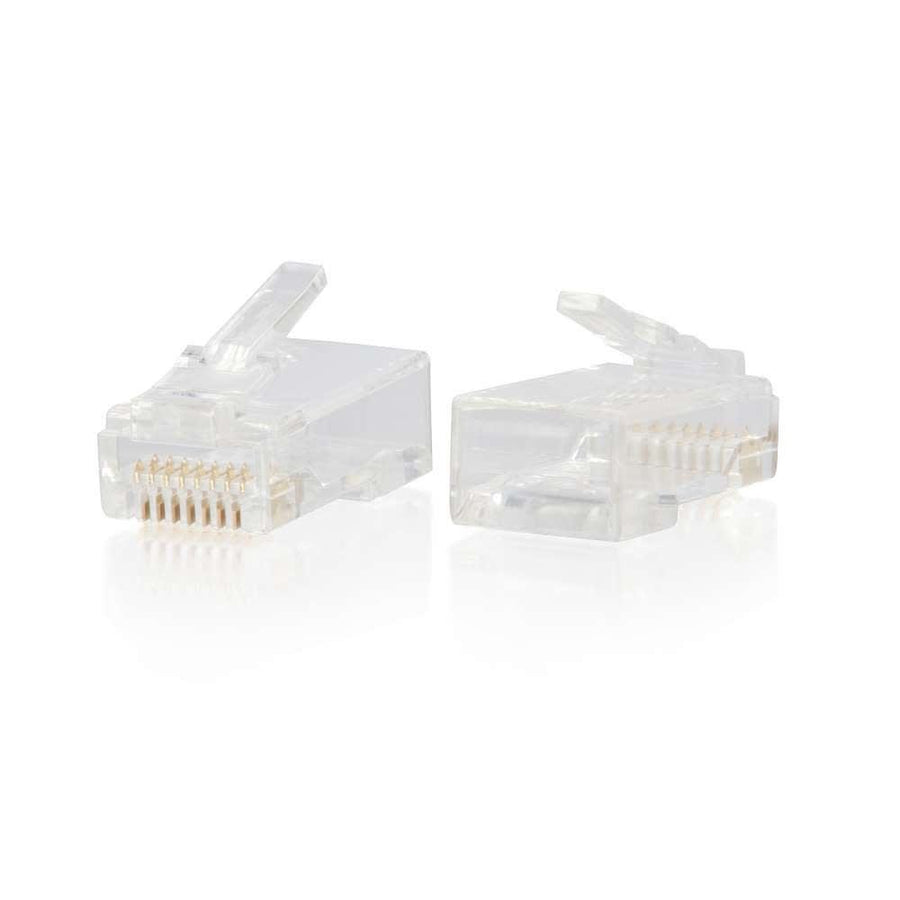RJ45 Cat6 Modular Plug for Round Solid/Stranded Cable Multipack (50 pack)