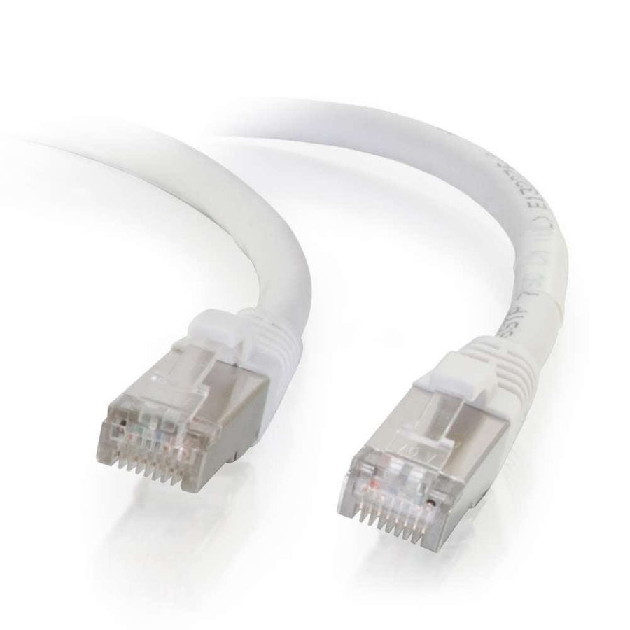 20ft (6.1m) Cat6 Snagless Shielded STP Ethernet Network Patch Cable - White