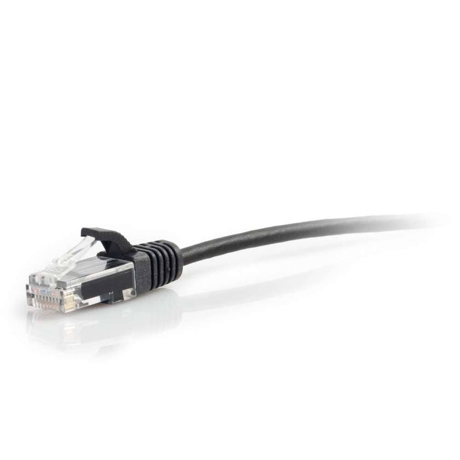 15ft (4.57m) Cat6 Snagless Unshielded UTP Slim Ethernet Network Patch Cable - Black