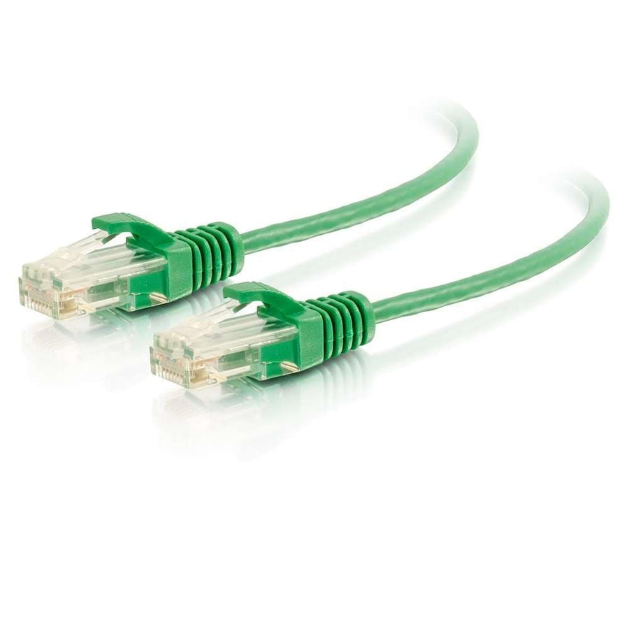 1.5ft (0.46m) Cat6 Snagless Unshielded UTP Slim Ethernet Network Patch Cable - Green