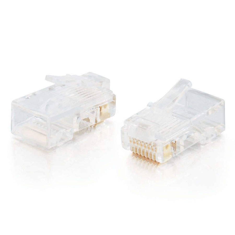 RJ45 Cat5 8x8 Modular Plug for Flat Stranded Cable Multipack - 25 Pack