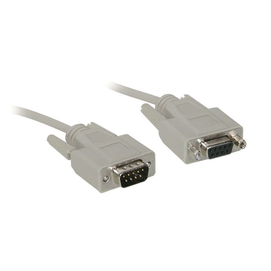 6ft (1.8m) DB9 M/F Serial RS232 Extension Cable - Beige