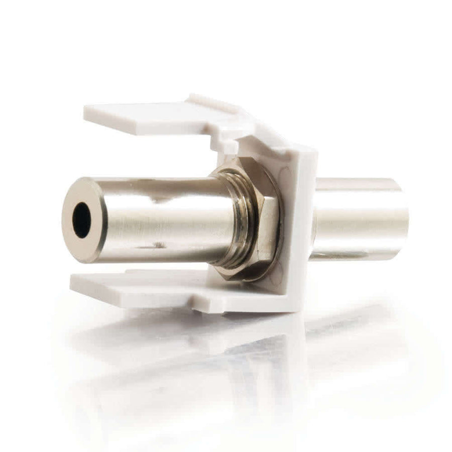 Snap-In 3.5mm Stereo F/F Keystone Insert Module - White