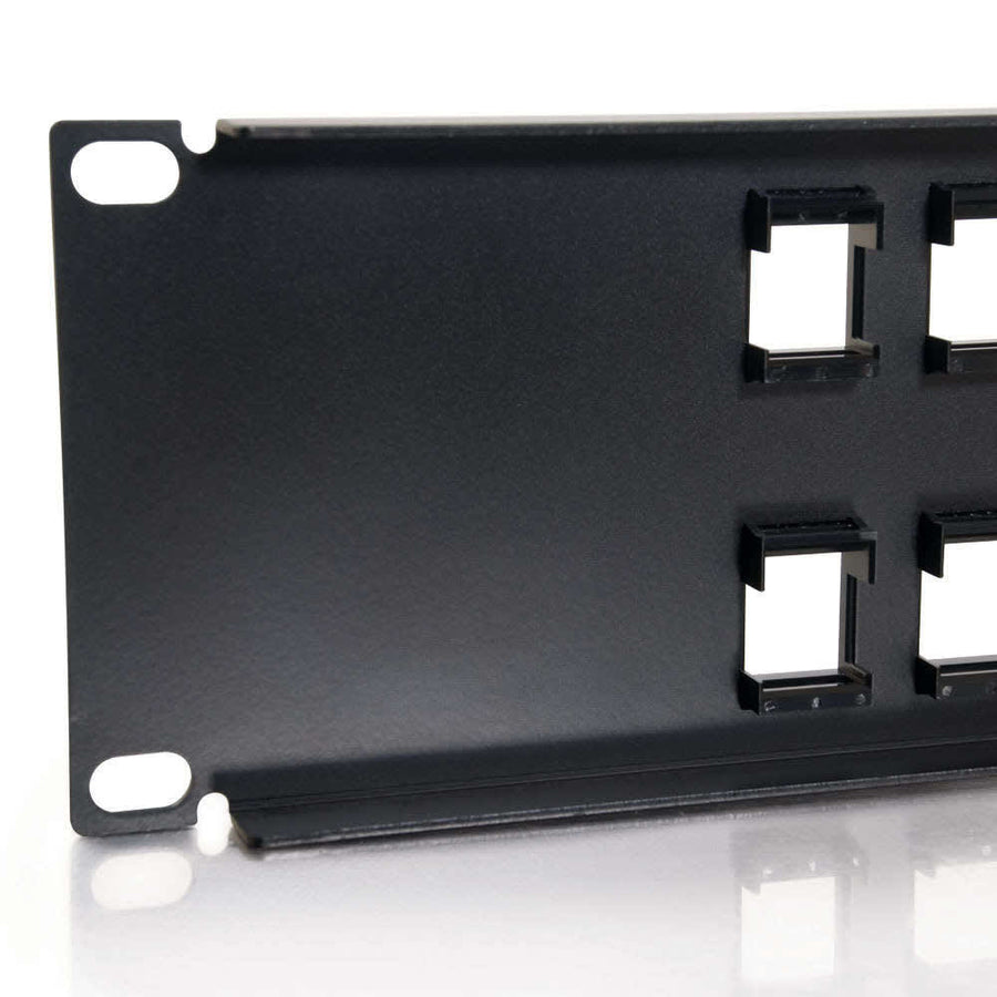 24-Port Blank Keystone/Multimedia Patch Panel
