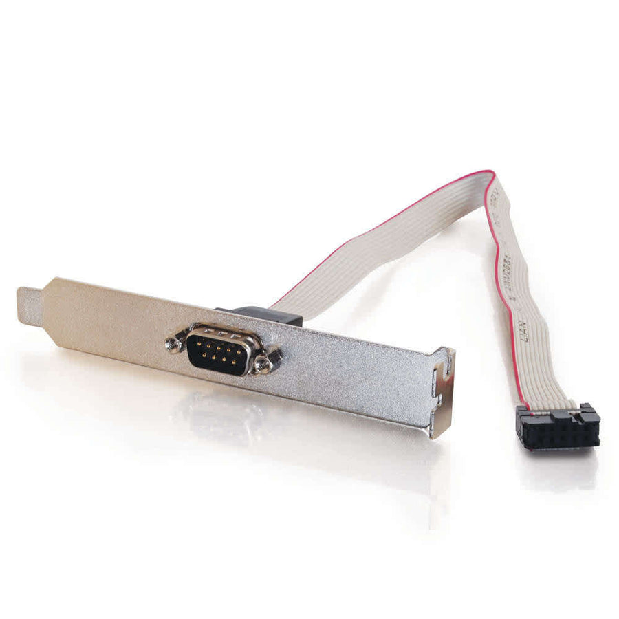 DB9 Male Serial RS232 Add-A-Port Adapter with Bracket