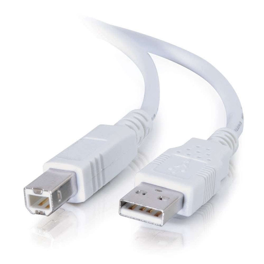 9.8ft (3m) USB 2.0 A/B Cable - White