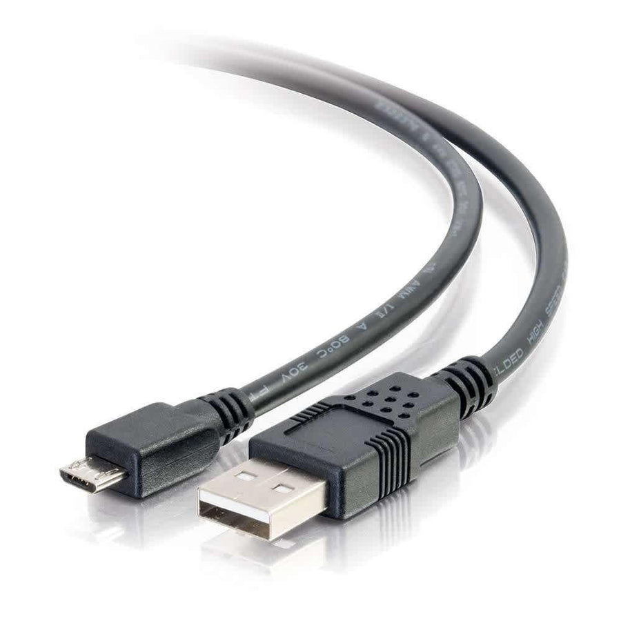 9.8ft (3m) USB 2.0 A to Micro-B Cable M/M - Black