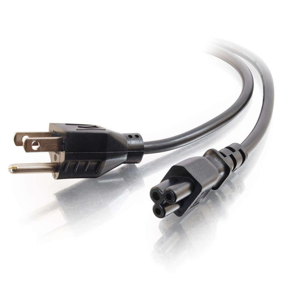 6ft (1.8m) 18 AWG 3-Slot Laptop Power Cord (NEMA 5-15P to IEC320C5)