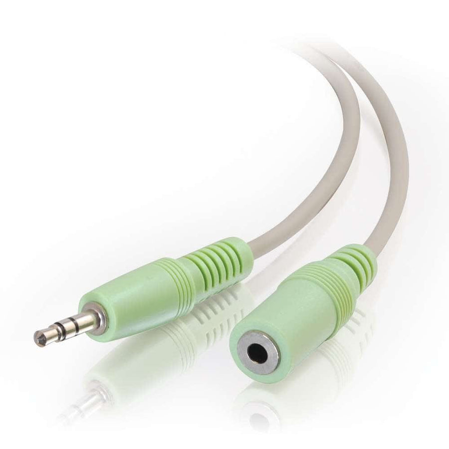 25ft (7.6m) 3.5mm M/F Stereo Audio Extension Cable (PC-99 Color-Coded)