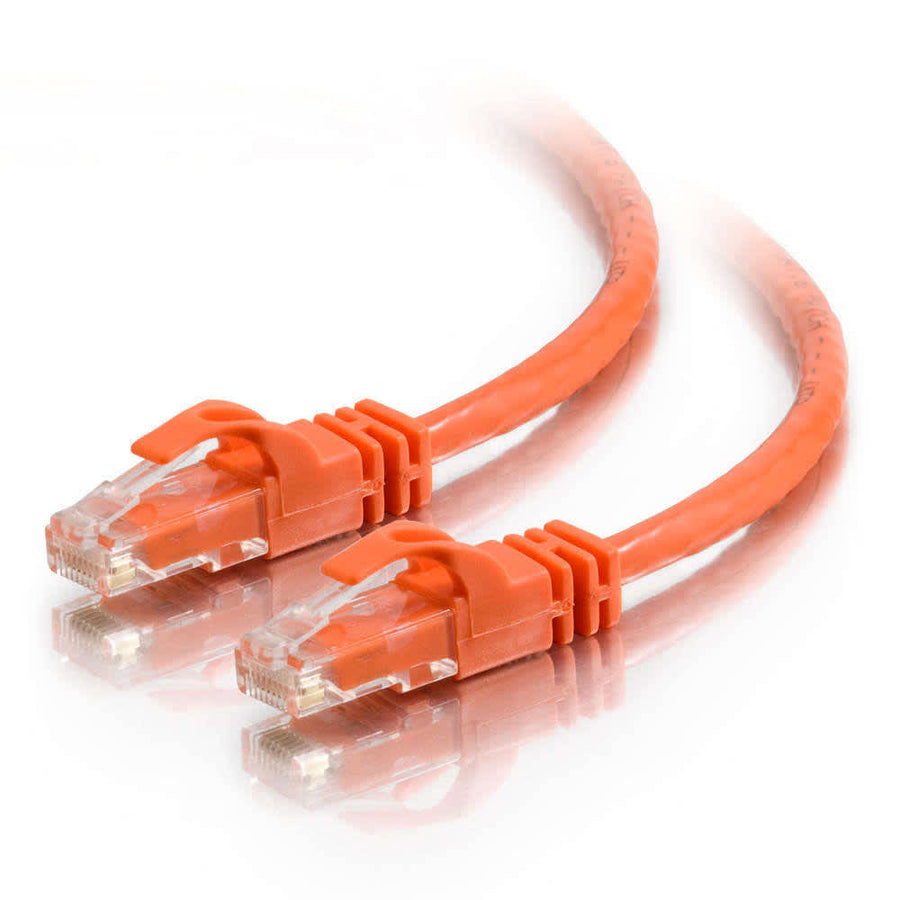 10ft (3m) Cat6 Snagless Unshielded UTP Network Crossover Patch Cable - Orange