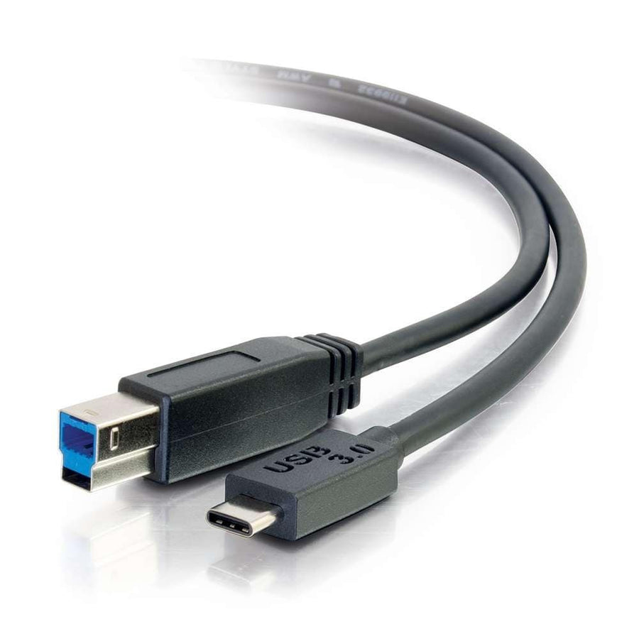 6ft (1.8m) USB 3.0 (USB 3.2 Gen 1 (5Gbps) USB-C to USB-B Cable M/M - Black