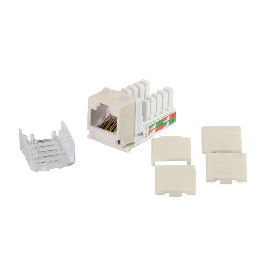 Cat6 RJ45 UTP Keystone Jack - Ivory