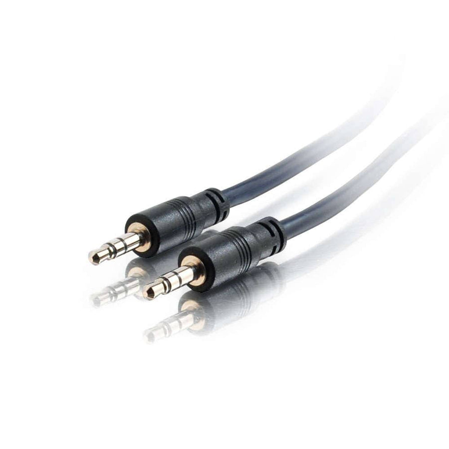 25ft (7.6m) 3.5mm Stereo Audio Cable with Low Profile Connectors M/M - Plenum CMP-Rated