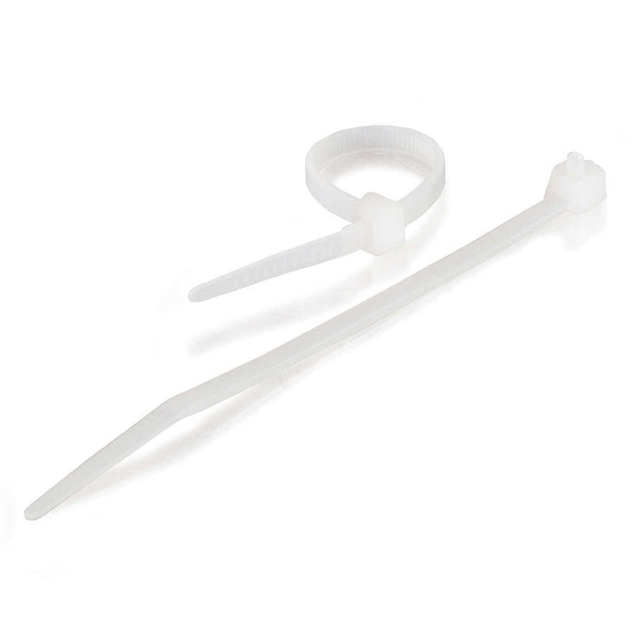 7.5in Cable Tie Multipack - 100 Pack - White