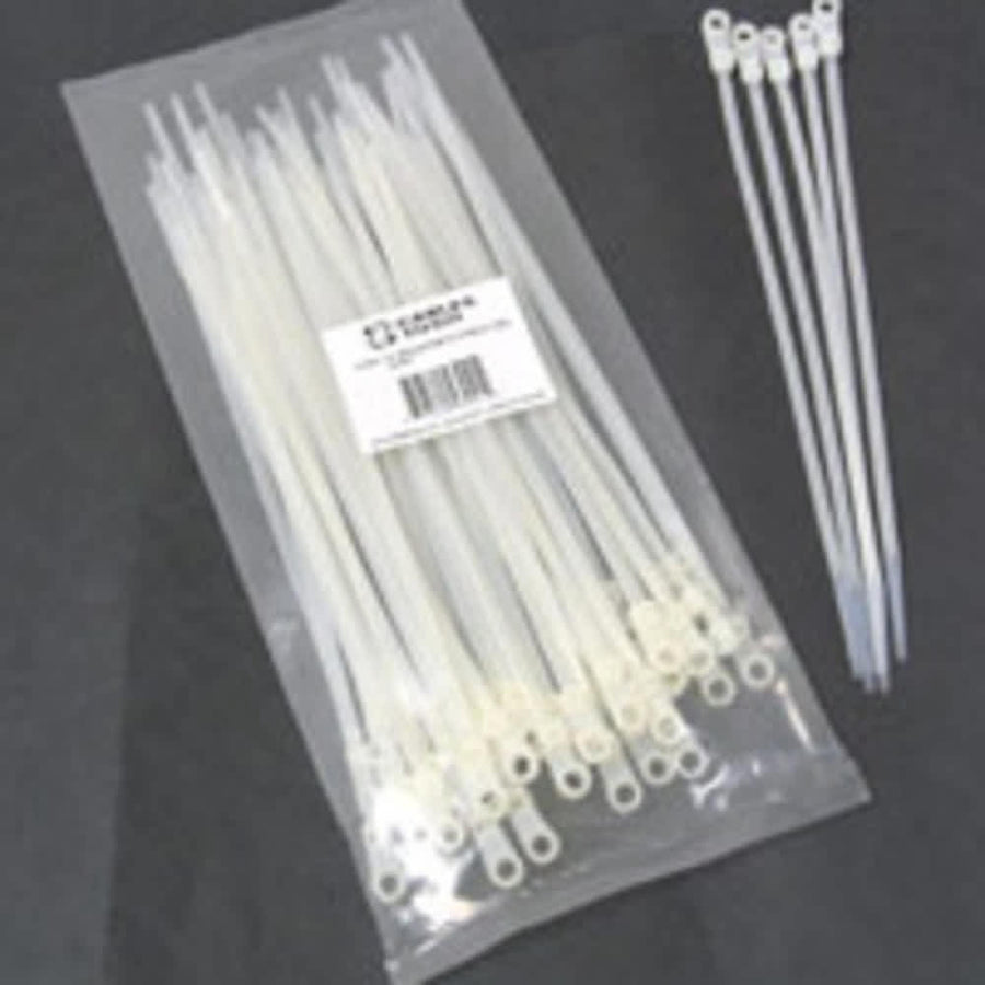 0.5ft (0.15m) Screw-Mountable Cable Tie Multipack - 50 Pack