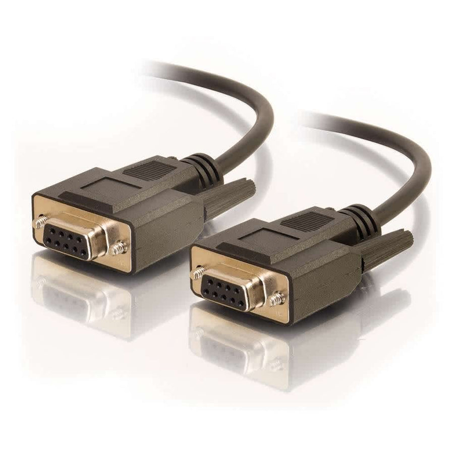 6ft (1.8m) DB9 F/F Serial RS232 Null Modem Cable - Black