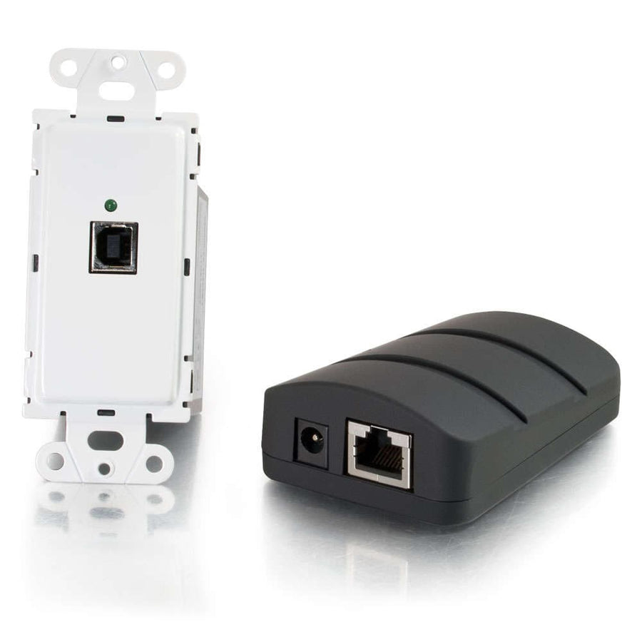 Superbooster® USB 2.0 Over Cat5 Wall Plate Transmitter to Dongle Receiver Kit